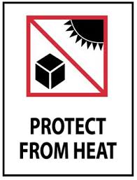 PROTECT FROM HEAT 4"x6"